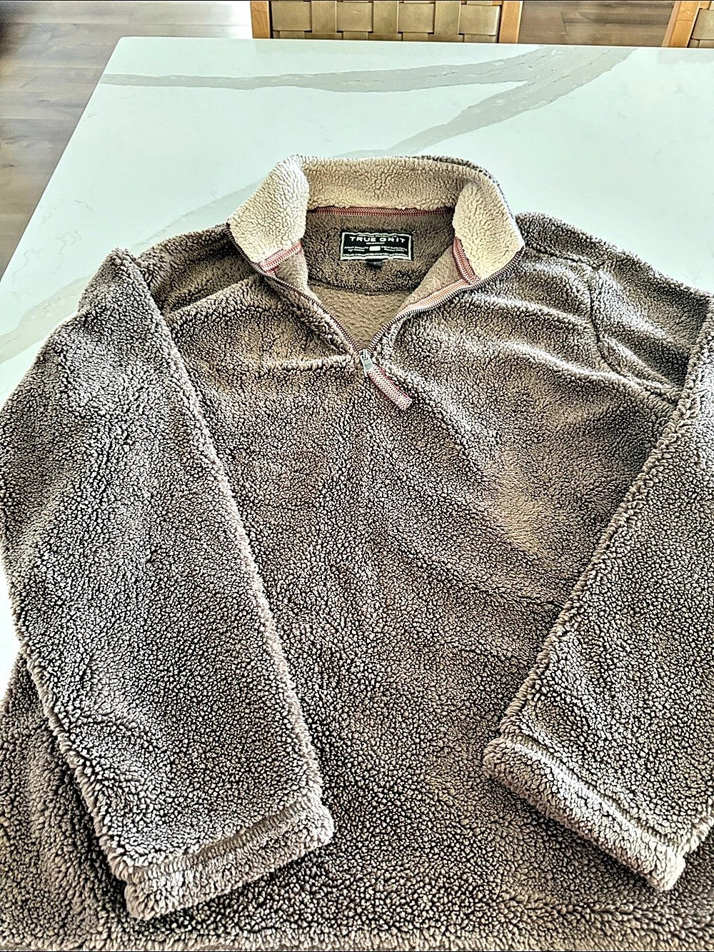 American Outdoor Co. True Grit. Fleece Pullover in Brown Size Large Like New